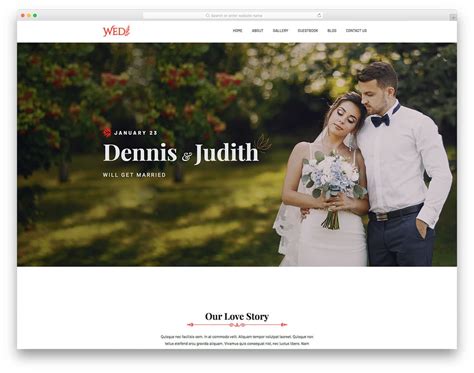 Wed - Free Wedding Website HTML Template - DesignHooks