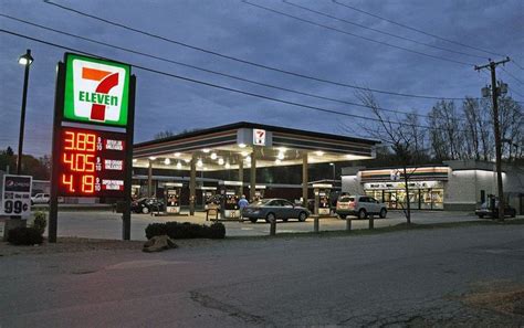 7-Eleven Gas Station at Night