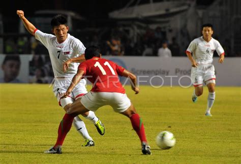 INDONESIA VS KOREA UTARA | ANTARA Foto