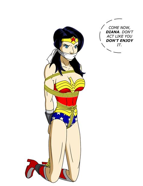 Wonder Woman Tied Up and Shackled by Ztunner on DeviantArt