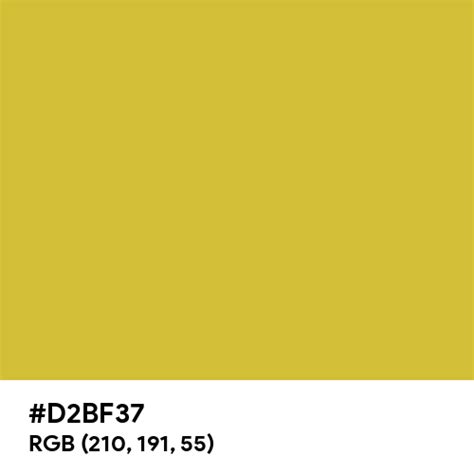 Matte Gold color hex code is #D2BF37