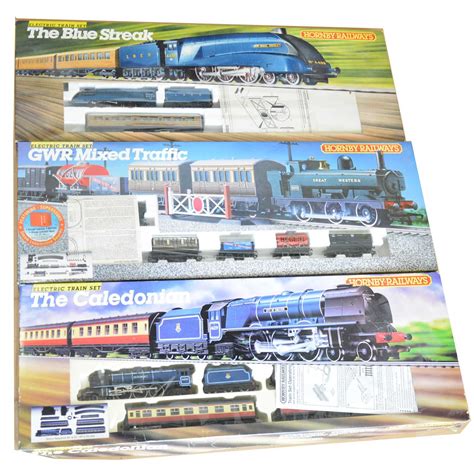 Lot 64 - Hornby OO gauge model railway sets; three