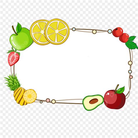 Fruits And Vegetables Clip Art Border