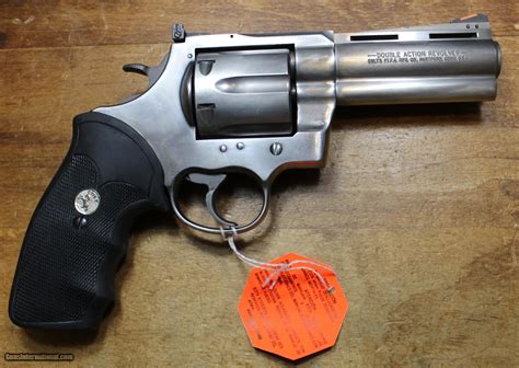 Colt Anaconda 44 Magnum 4" Barrel 6 Shot Stainless Steel Revolver