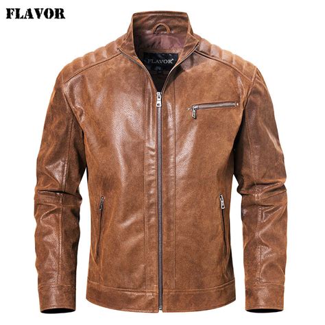 New Men's Real Leather Jacket with Genuine Pigskin Leather Motorcycle Jacket Coat Men MXGX316 on ...