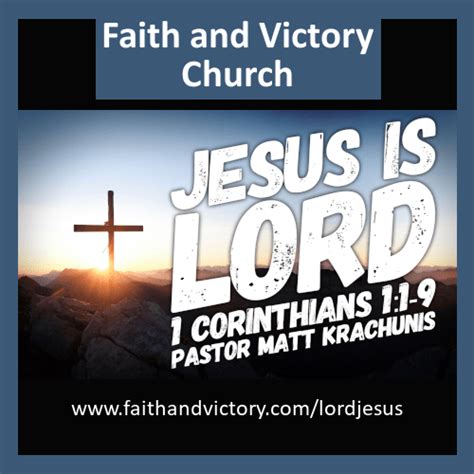 Jesus is LORD - Faith and Victory Church