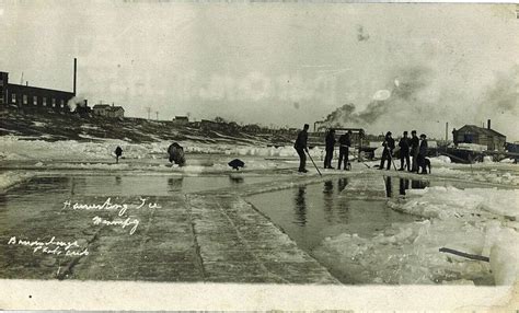 Harvesting Ice, Winnipeg, Manitoba History Historic Settlement West ...