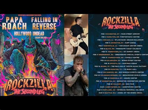 Papa Roach, Falling In Reverse and Hollywood Undead ‘Rockzilla Tour‘ 2023 announced! - YouTube