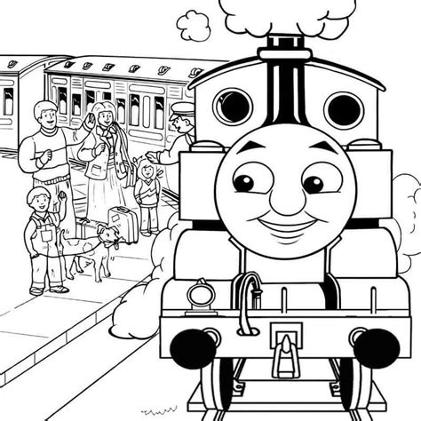 Thomas El Tren Y La Gente para colorear, imprimir e dibujar ...