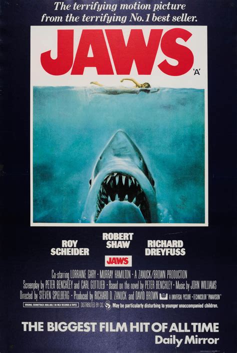 Jaws Movie Poster, Movie Poster Frames, Cinema Posters, Original Movie ...