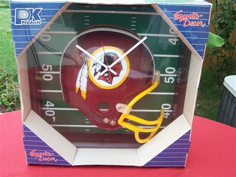 Redskins Clock- anybody know how old this is? | Collectors Weekly