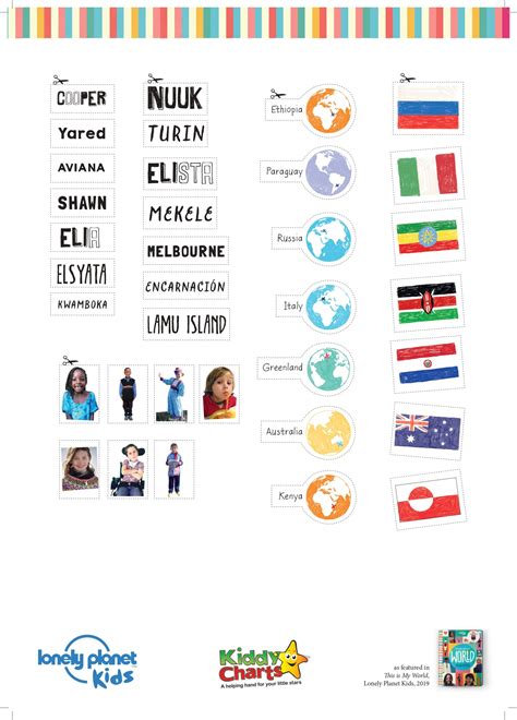 Countries of the world printable board game - Kiddy Charts