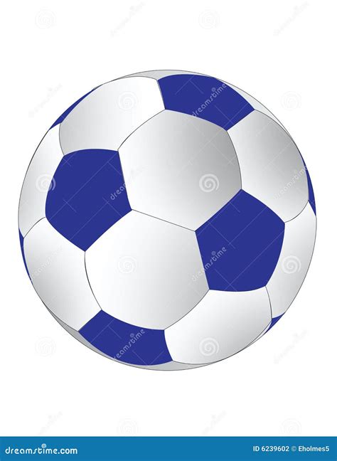 Blue And White Soccerball Stock Photography - Image: 6239602