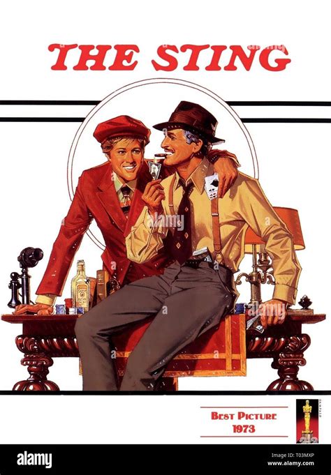 ROBERT REDFORD, PAUL NEWMAN POSTER, THE STING, 1973 Stock Photo - Alamy