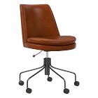 Finley Leather Swivel Office Chair | West Elm