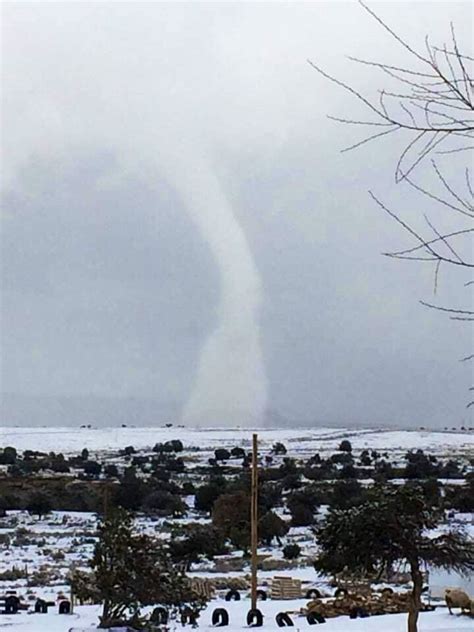 Matt's Weather Rapport: Extremely Rare Tornado In Snow. I'll Call It A ...