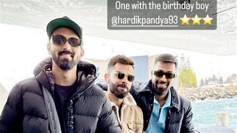 Virat Kohli chills with birthday boy Hardik Pandya