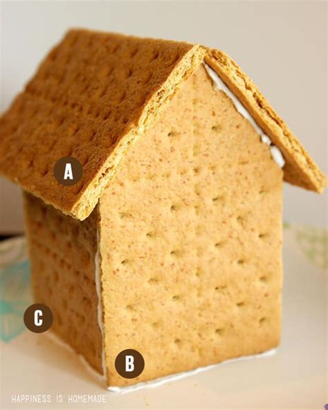 Assembling a Graham Cracker Gingerbread House | Graham cracker gingerbread house, Graham cracker ...