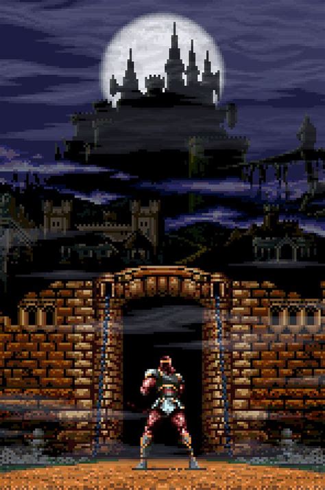 Super Castlevania IV Dracula’s Castle Poster | Personagens dungeons and ...