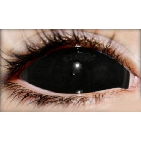 Black Sclera Lenses (Full eye 22mm) - CosplayFTW