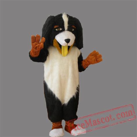 High Quality Black and White Dog Mascot Costumes