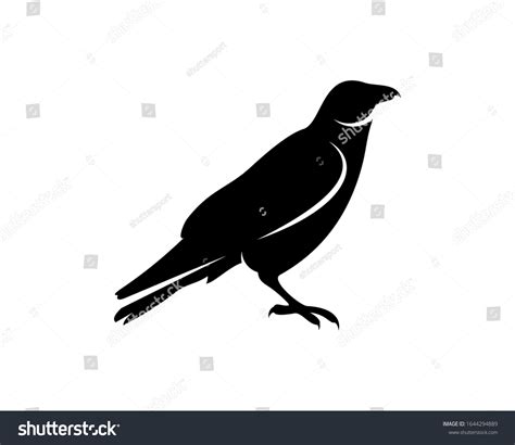 Raven Bird Logo Vector Template Black Stock Vector (Royalty Free ...