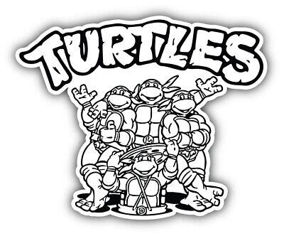 Black And White Tmnt Logo