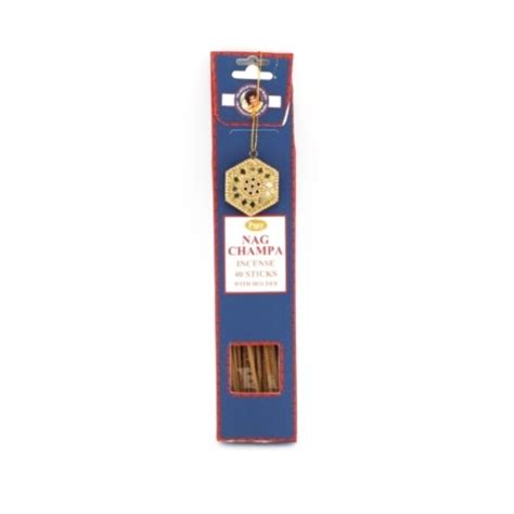 Om Nag Champa Nag Champa 40 Joss Incense Stick & Holder (Gift Set ...