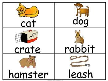 Pets Word Wall Cards & Personal Word Wall by The Teaching Zoo | TpT