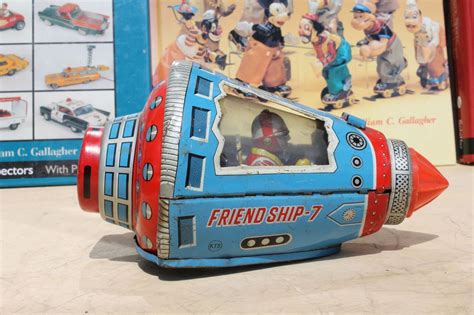 #Antique Tin Toy# Horikawa SH Space Capsule Nasa Astronaut Japan ...