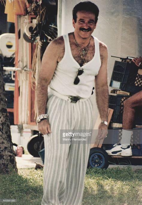 Robin Williams Films The Birdcage In South Beach Photos and Premium ...