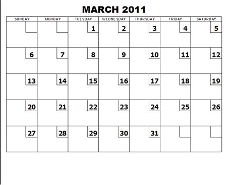 FORMS FOR FREE: Table Calendar