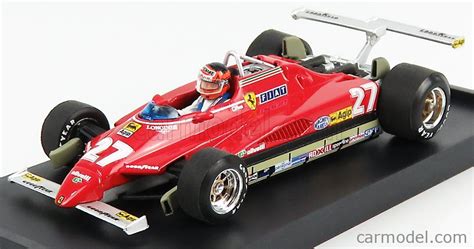 formula 1 diecast Ferrari F1 126C2 #27 Brasile Gp 1982 Gilles Villeneuve BRUMM 1:43 R593-CHU ...