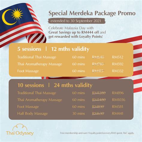 Thai Odyssey Merdeka Package Promotion