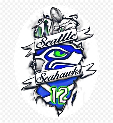 Largest Collection Of Free - Cool Seahawks Clipart Png,Seahawk Logo ...