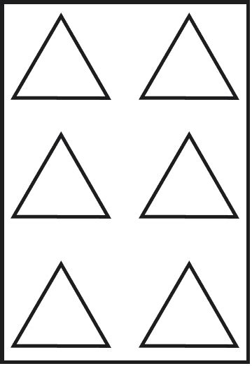 5+ Free Printable Blank Triangle Template | HowToWiki