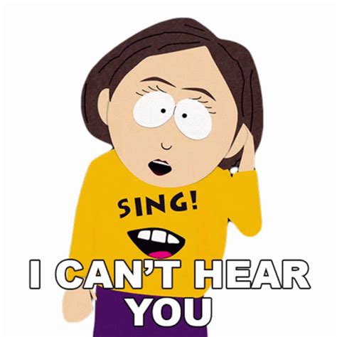 I Cant Hear You Ms Stevens Sticker - I Cant Hear You Ms Stevens South Park - Discover & Share GIFs