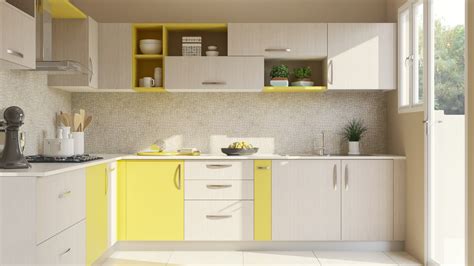 L-Shaped Modular Kitchen Designs India | HomeLane