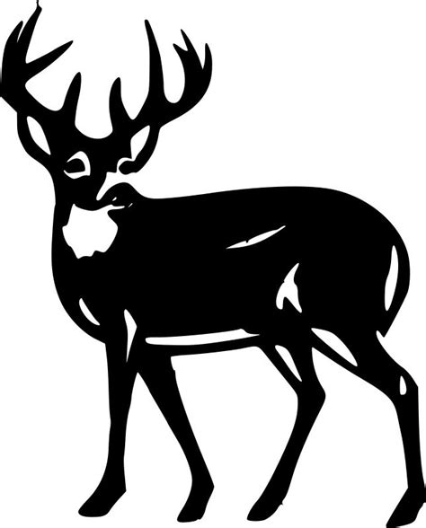 White Tailed Deer Clipart transparent ... | Silhouette clip art, Deer silhouette, Clipart black ...