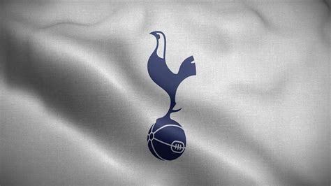 Tottenham Hotspur FC England White Logo Flag Loop Background 4K ...