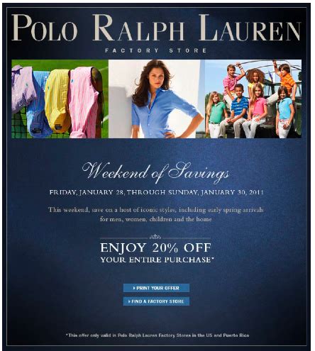 Polo Ralph Lauren Factory Store Coupon – The Unemployed Mom