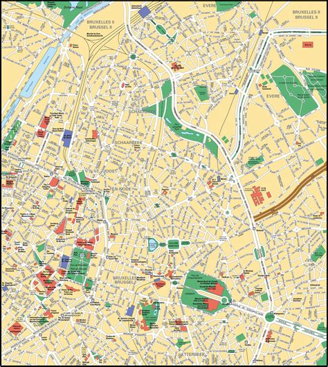 Brussels Map - Detailed City and Metro Maps of Brussels for Download ...