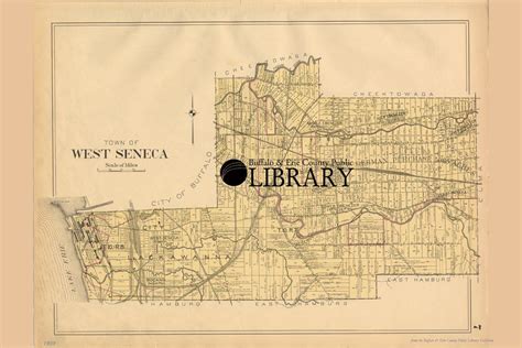 West Seneca, NY Map - New Century Atlas of Erie County, New York, 1909 ...