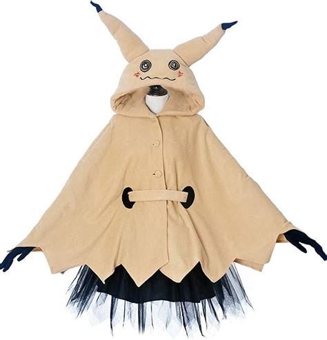 Buy Miccostumes Women's Mimikyu Cosplay Cloak with Skirt Belt Gloves Online in India. B07G36S1NB