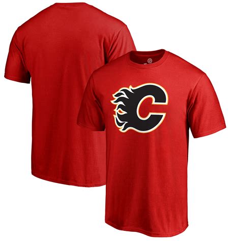 Calgary Flames Fanatics Branded Primary Logo T-Shirt - Red