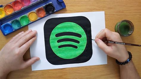 How to draw the Spotify logo - Spotify app icon - YouTube