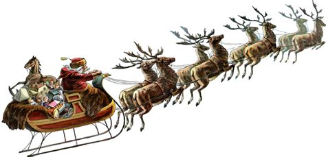 Santa sleigh PNG