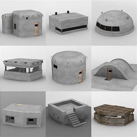 bunkers military 3d model | Bunker, Military bunkers, Military diorama