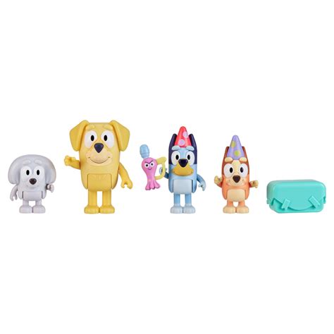 Bluey Pass the Parcel Figure 4 Pack | Aussie Toys Online