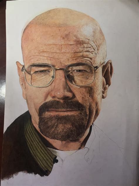 A Fan Art of Walter White i’m currently working on. : r/breakingbad